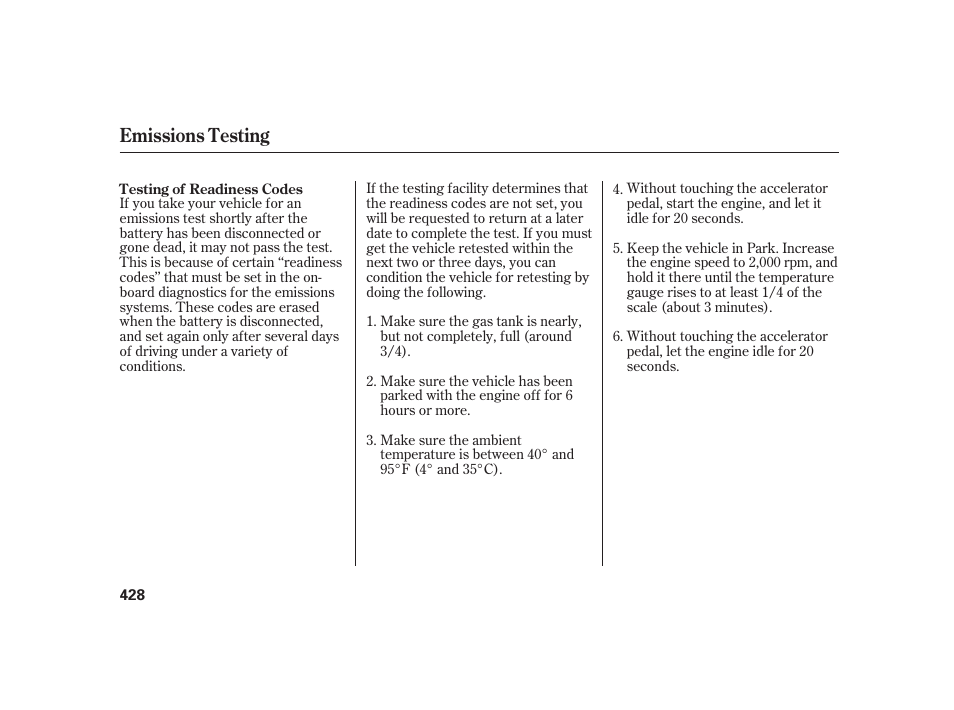 Emissions testing | HONDA 2010 Insight User Manual | Page 434 / 454