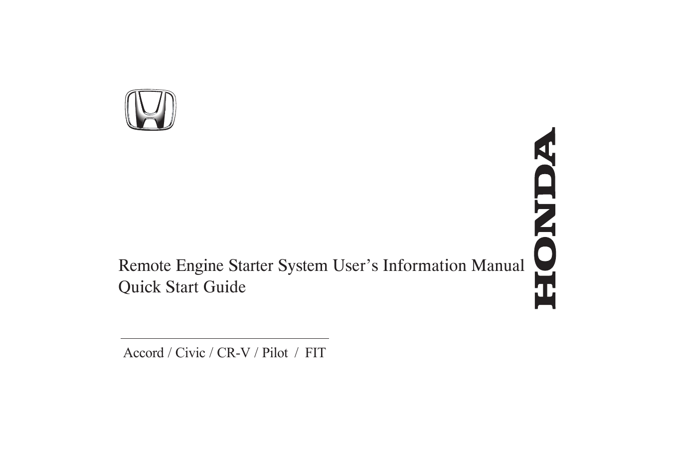 HONDA 08E91-E22-100-8A User Manual | 7 pages