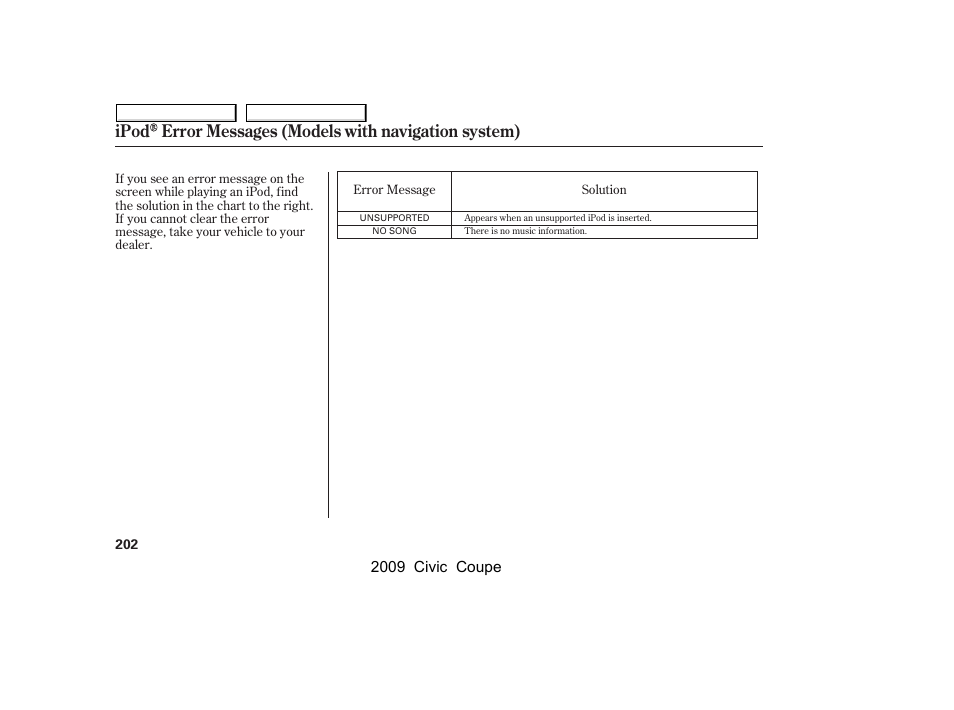 2009 civic coupe | HONDA 2009 Civic Coupe User Manual | Page 205 / 412