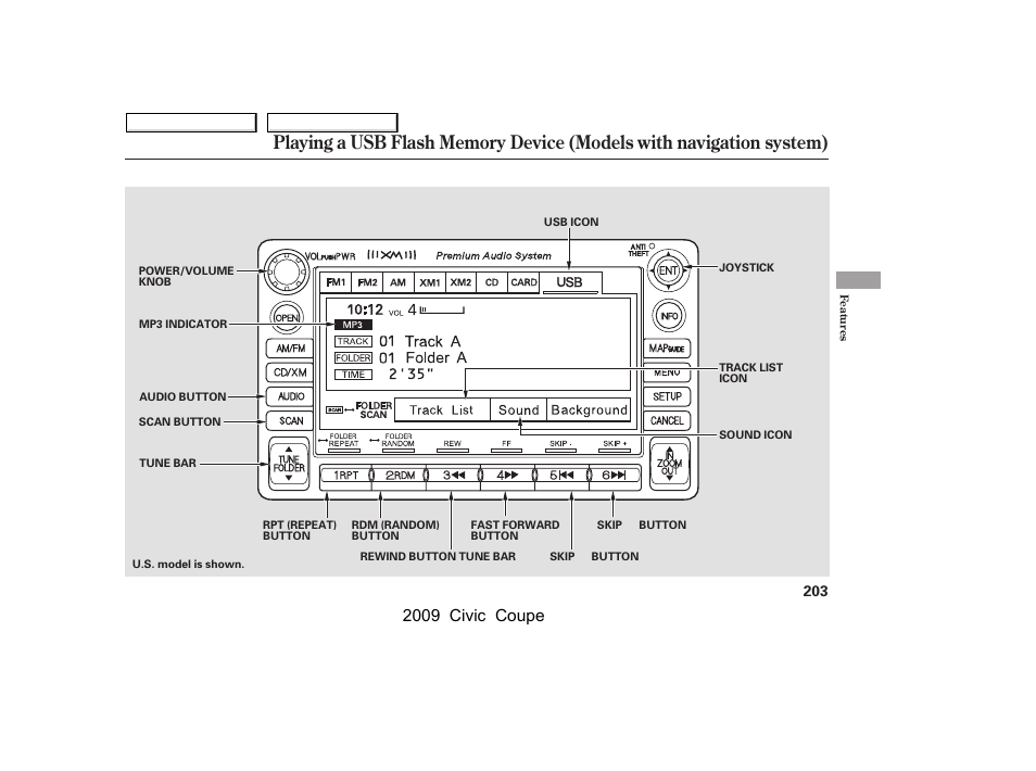 2009 civic coupe | HONDA 2009 Civic Coupe User Manual | Page 206 / 412