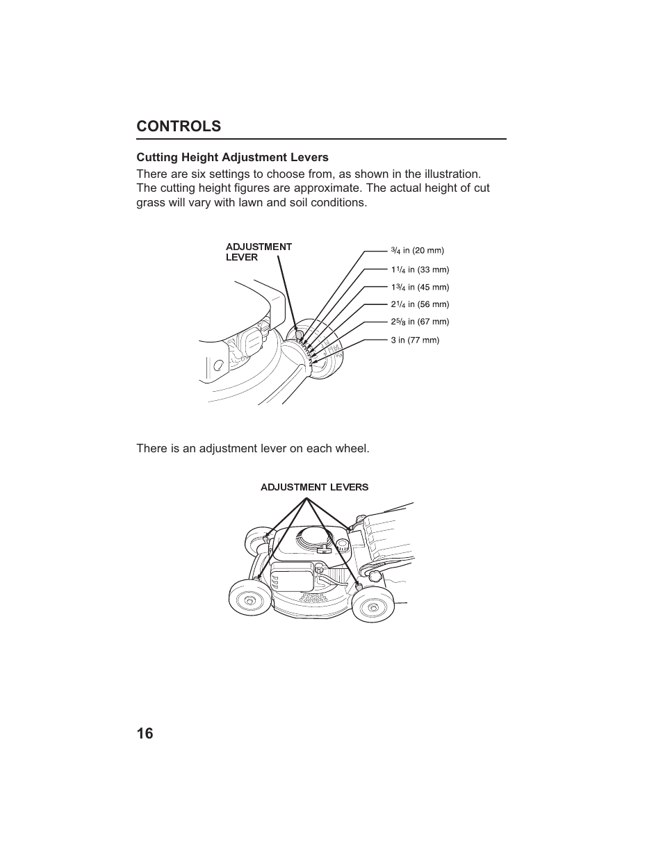 Controls 16 | HONDA HR215SXA User Manual | Page 18 / 95