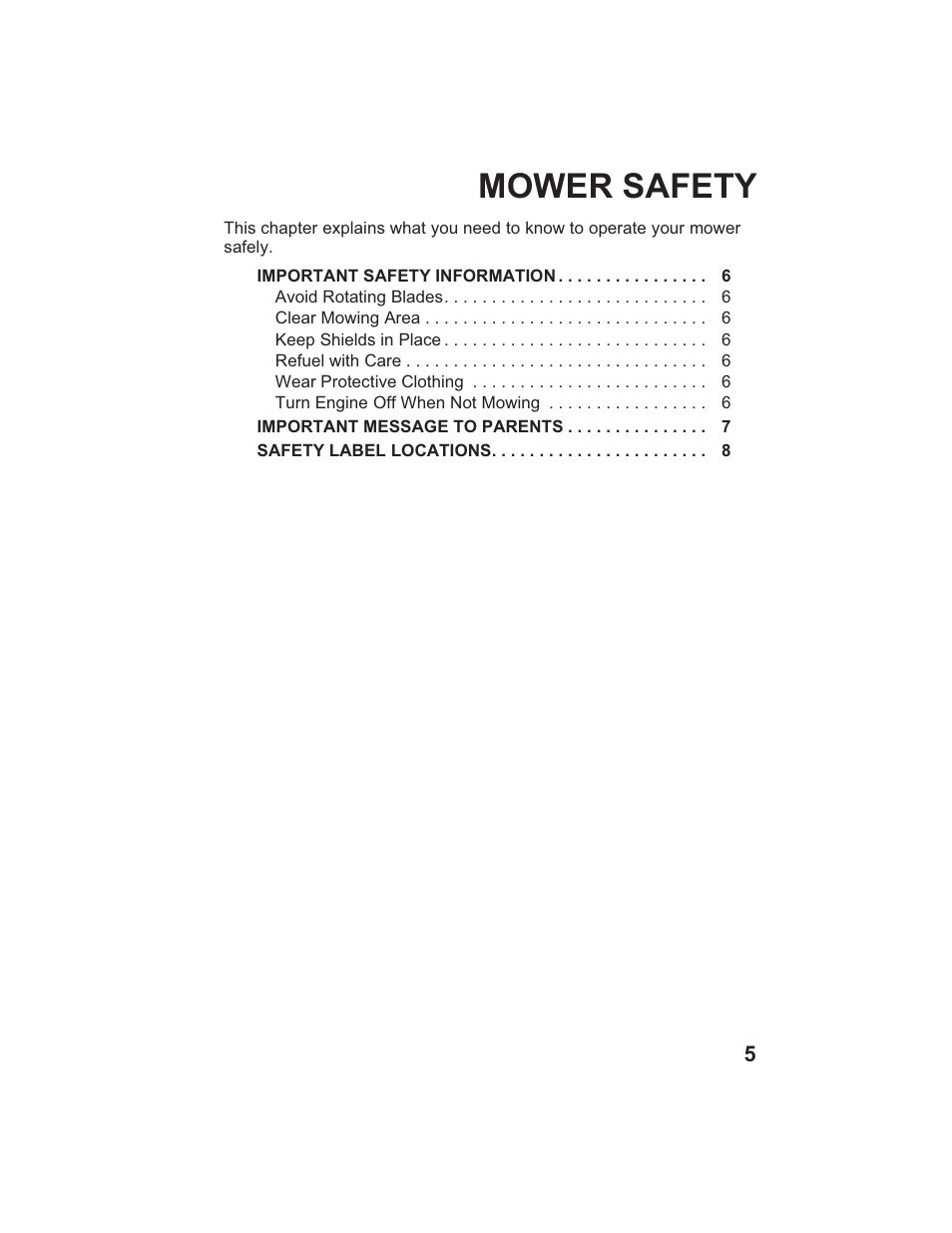 Mower safety | HONDA HR215SXA User Manual | Page 7 / 95