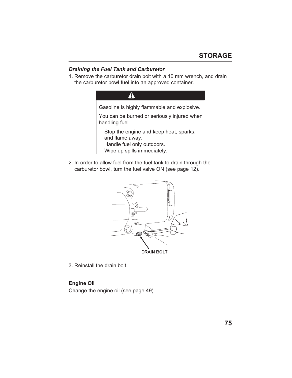 Warning | HONDA HR215SXA User Manual | Page 77 / 95