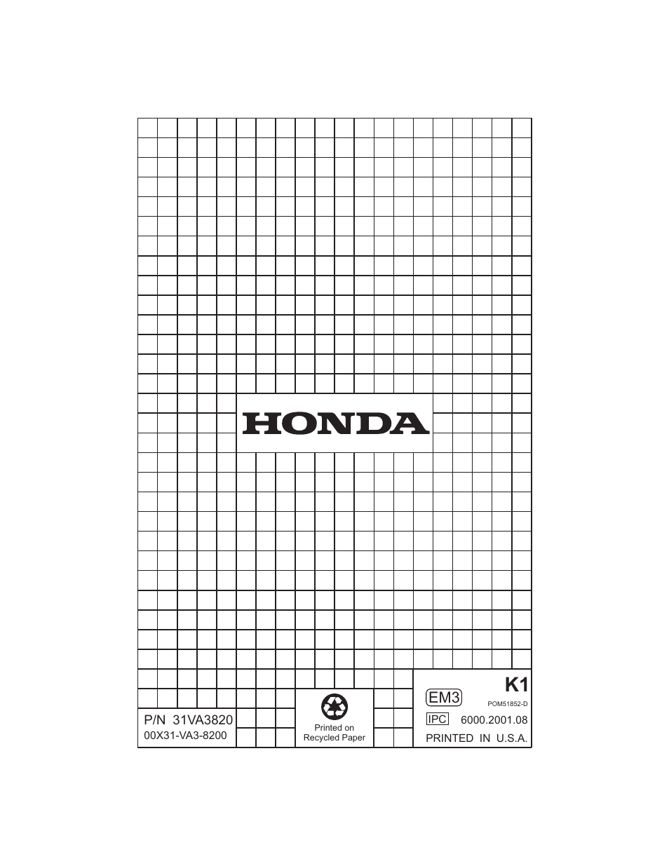 HONDA HR215SXA User Manual | Page 95 / 95