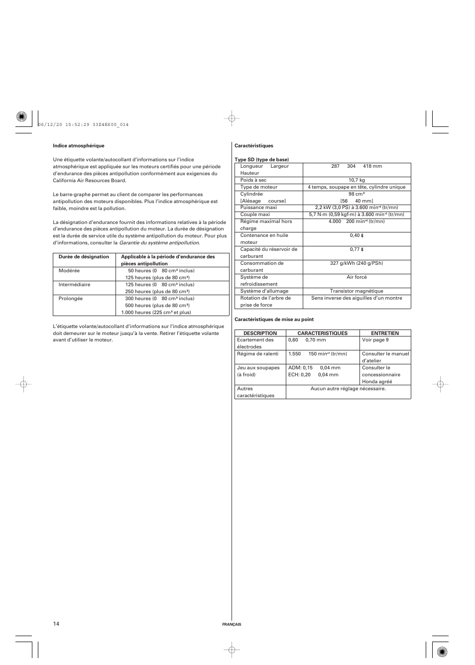 HONDA GX100 User Manual | Page 30 / 48