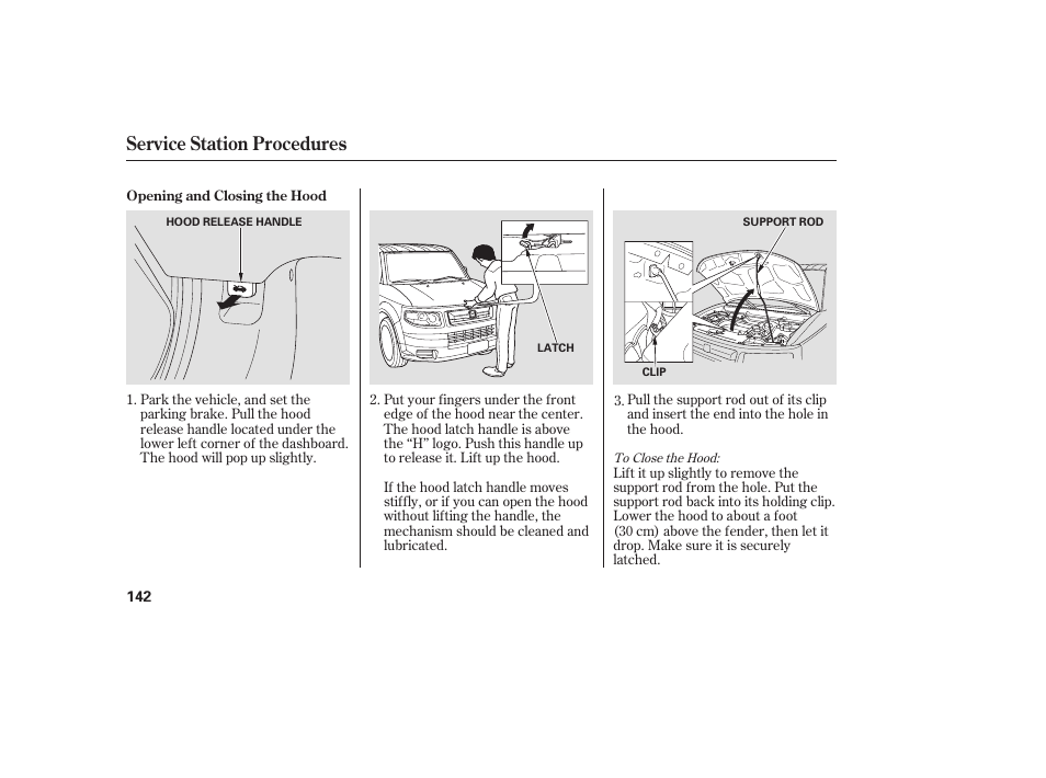 Service station procedures | HONDA 2008 Element User Manual | Page 148 / 282