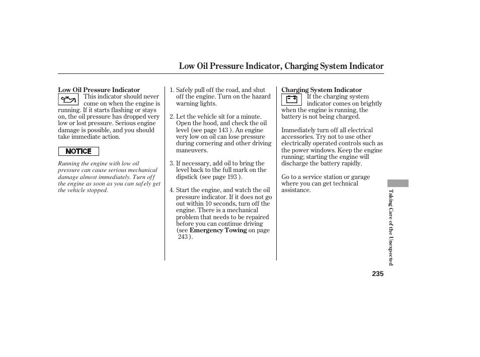 HONDA 2008 Element User Manual | Page 241 / 282