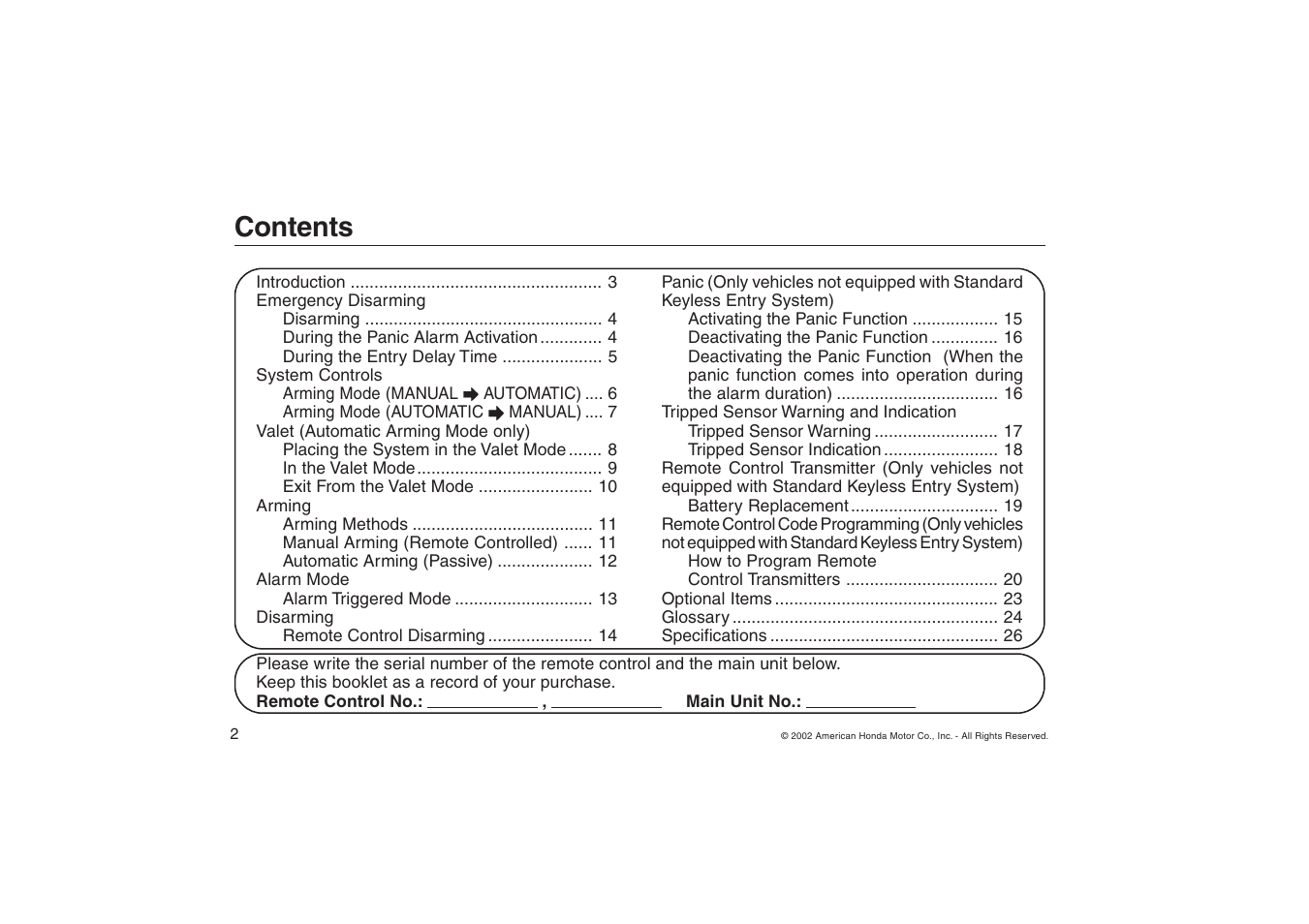 HONDA ACCORD 08E51-SDA-100 User Manual | Page 2 / 28