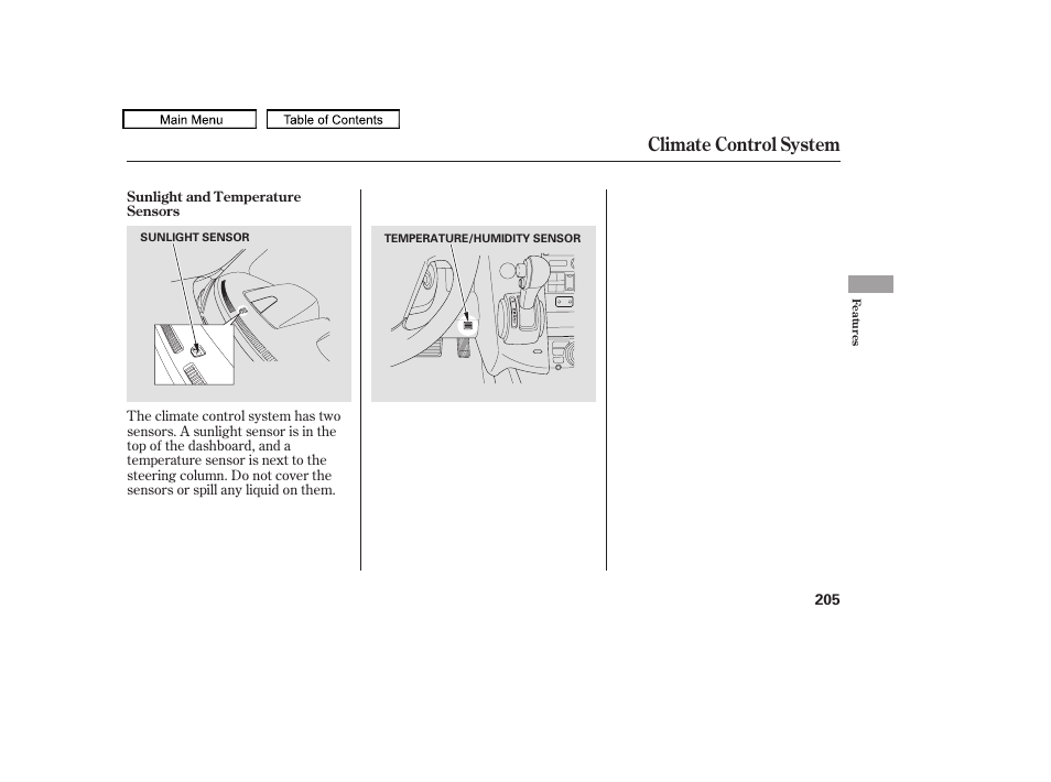 Climate control system | HONDA 2009 Pilot User Manual | Page 209 / 578