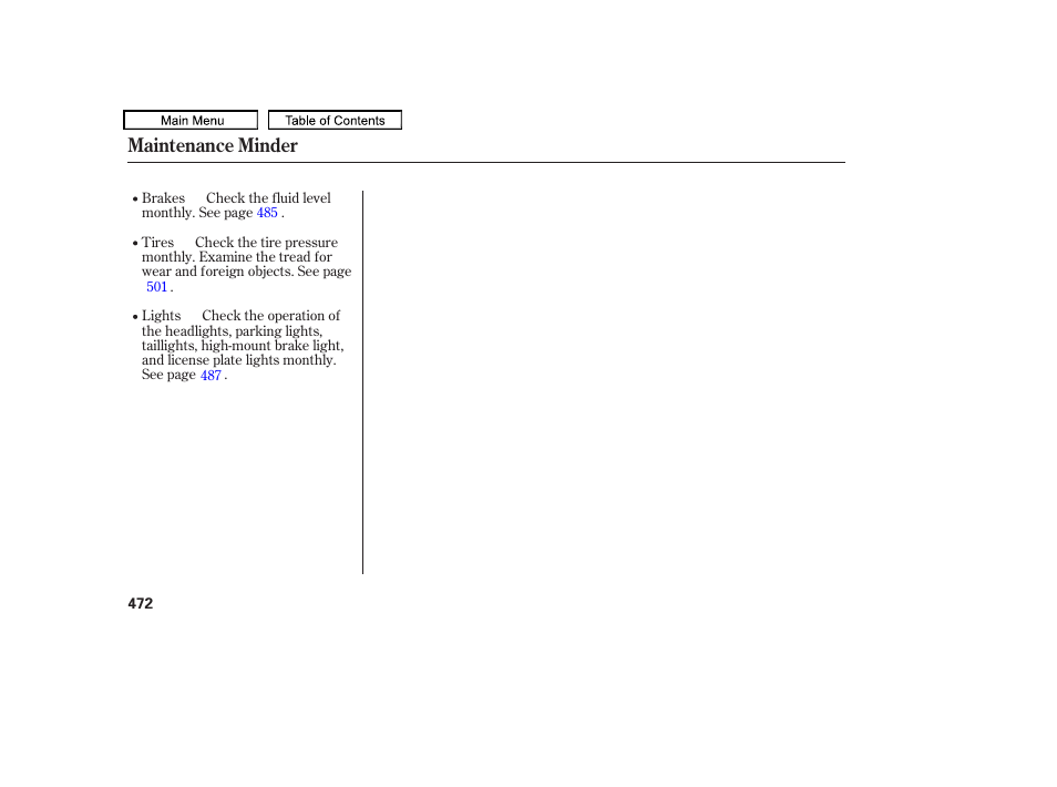 Maintenance minder | HONDA 2009 Pilot User Manual | Page 476 / 578