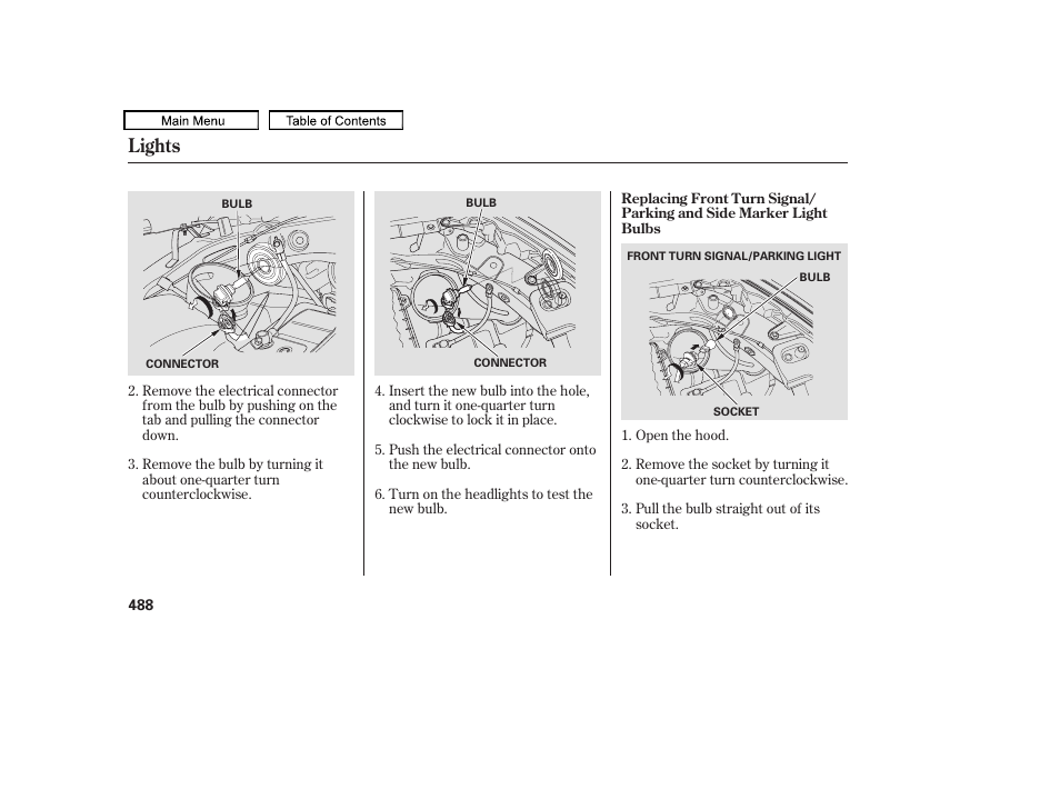 Lights | HONDA 2009 Pilot User Manual | Page 492 / 578