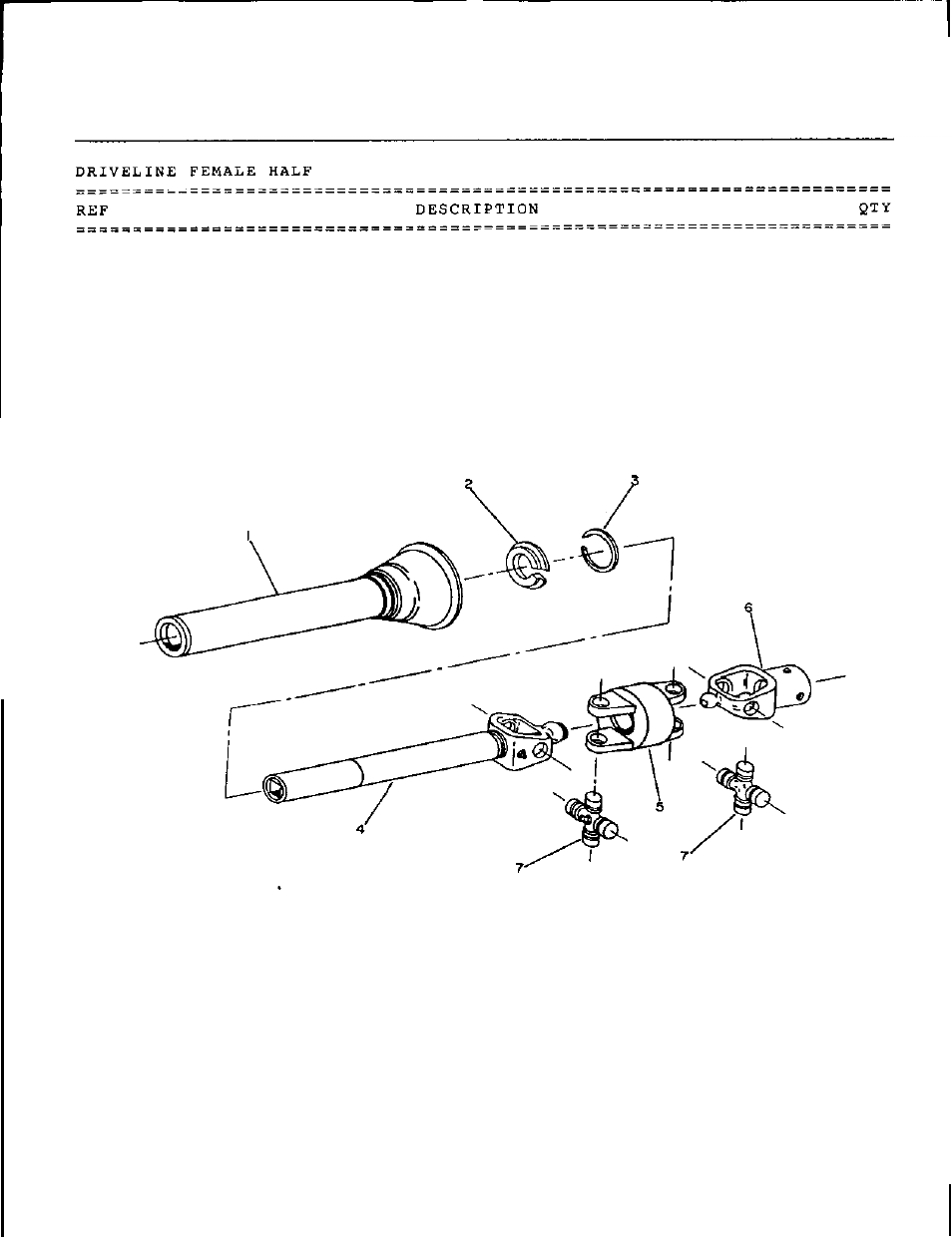 Driveline female half | HONDA FS5047 User Manual | Page 21 / 27