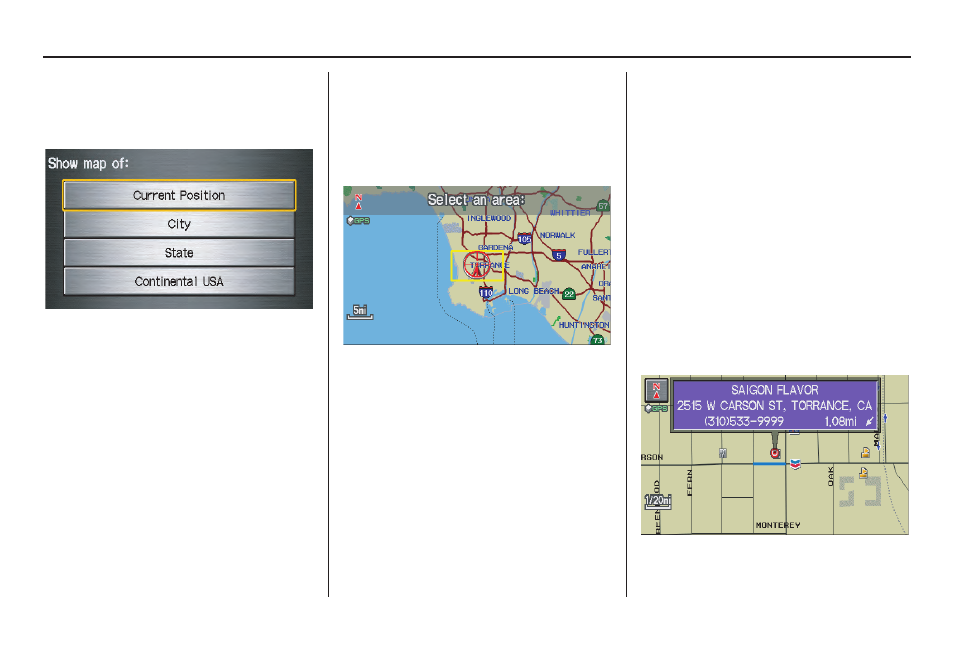 Entering a destination | HONDA 2008 CR-V (Navigation Manual) User Manual | Page 37 / 146