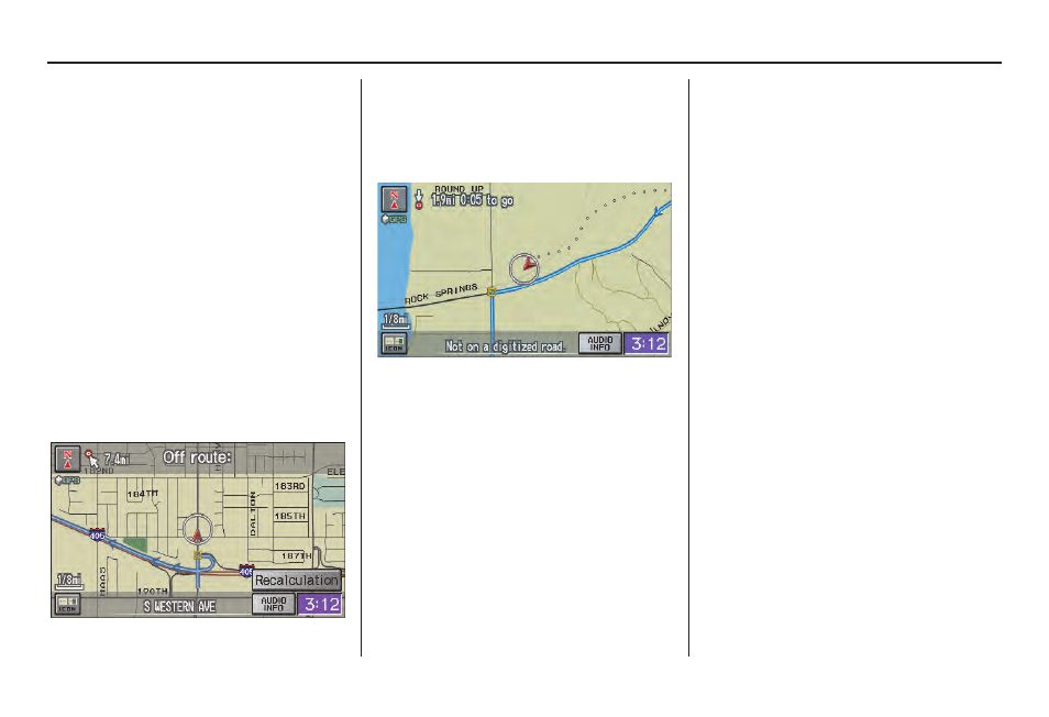Driving to your destination | HONDA 2008 CR-V (Navigation Manual) User Manual | Page 60 / 146