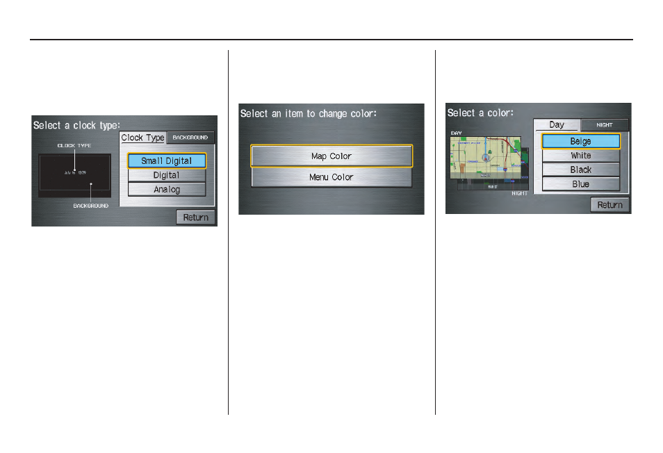 System set-up | HONDA 2008 CR-V (Navigation Manual) User Manual | Page 94 / 146