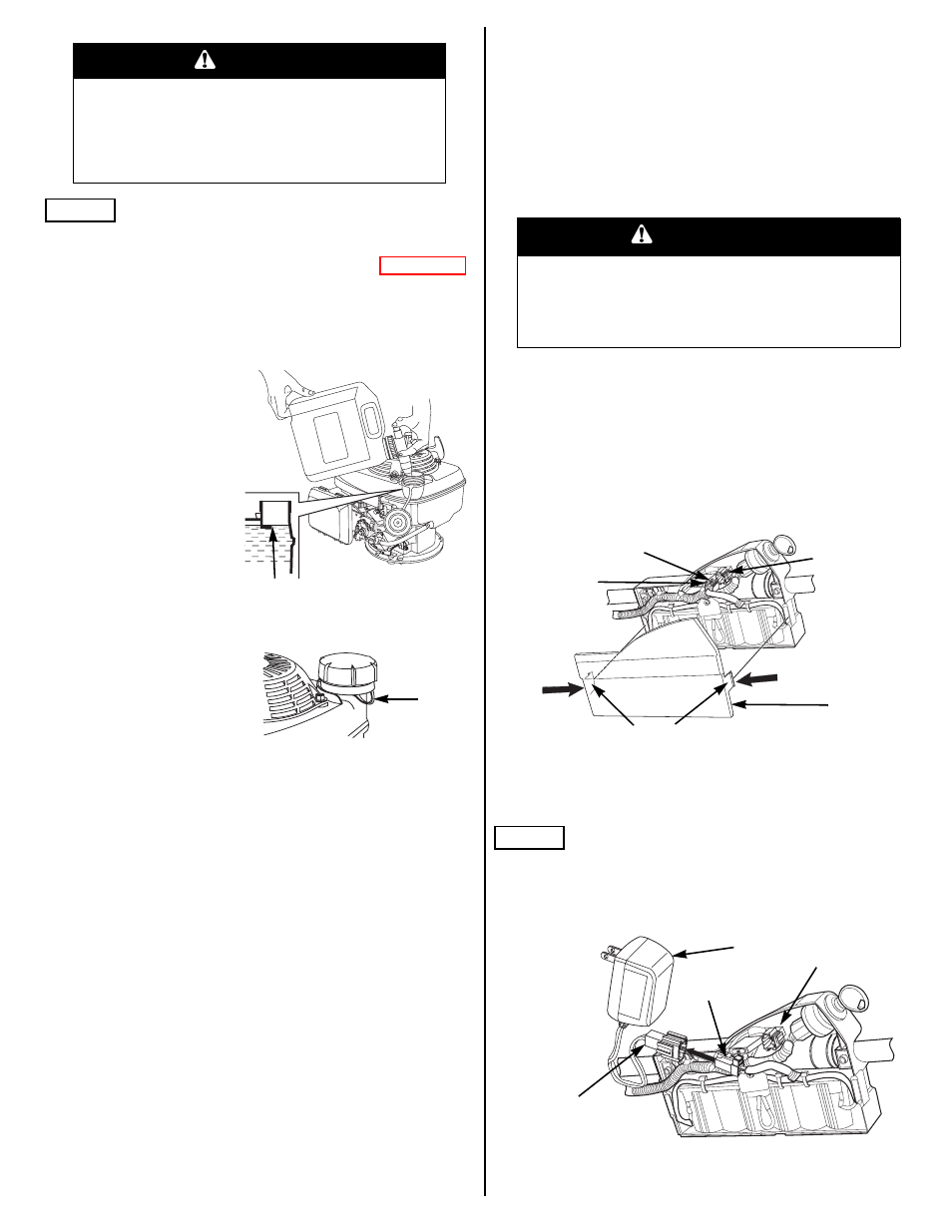 Charging the battery (hrx217hma only), Hma only) (p. 13), Warning | HONDA HRX217HXA User Manual | Page 13 / 24