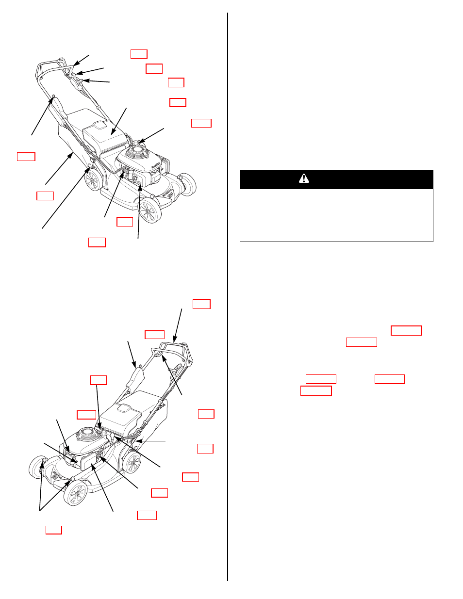 Control locations, Before operation, Is your lawn mower ready to go | Check your mowing area, Control locations before operation, Warning | HONDA HRX217HXA User Manual | Page 4 / 24