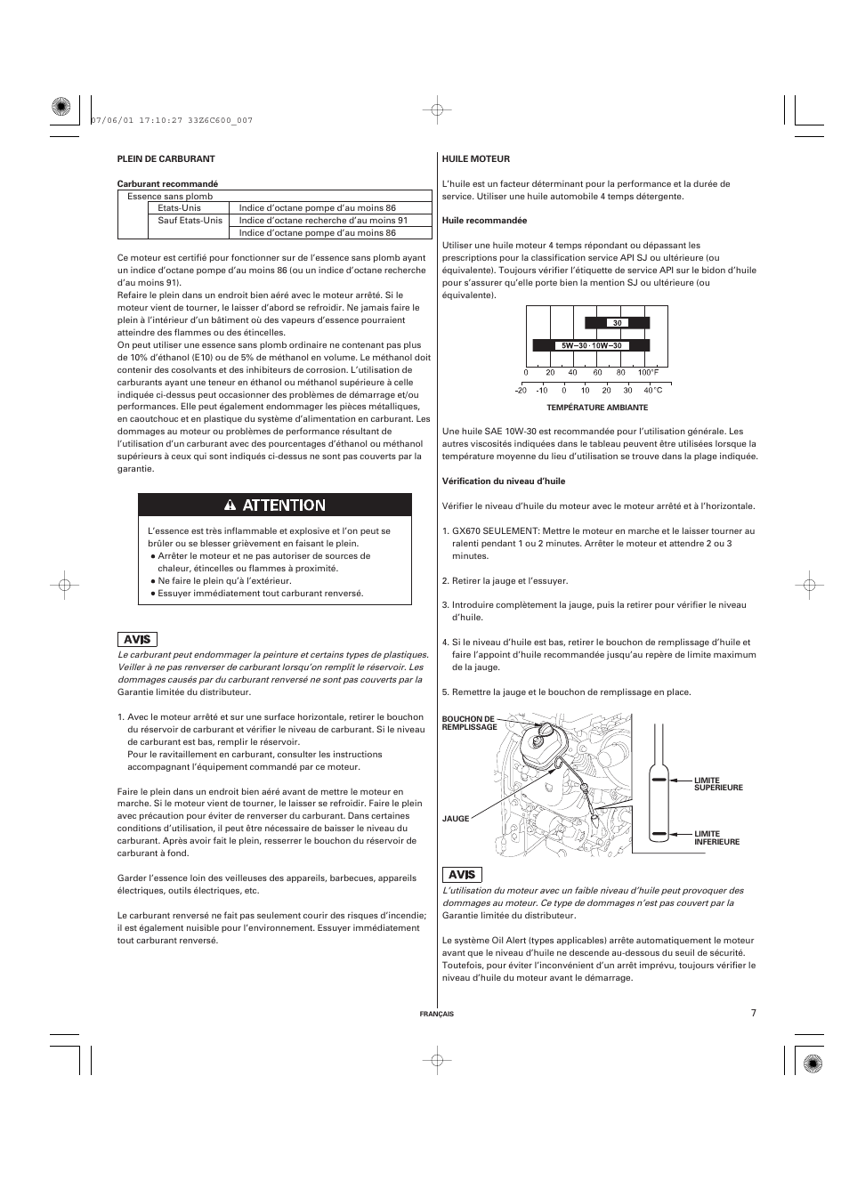 HONDA GX670 User Manual | Page 27 / 58
