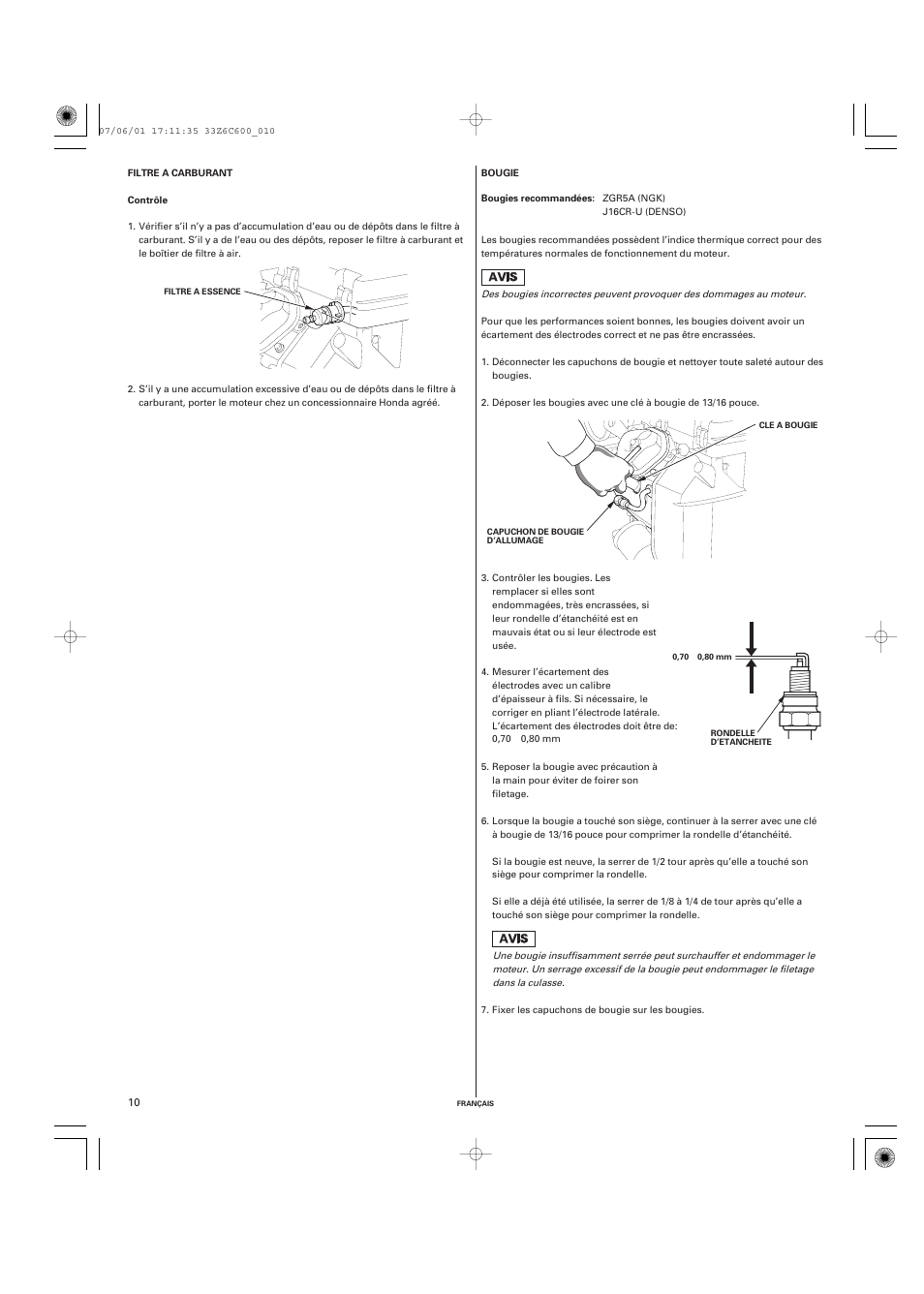 HONDA GX670 User Manual | Page 30 / 58