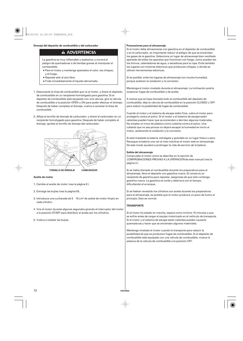 HONDA GX670 User Manual | Page 51 / 58