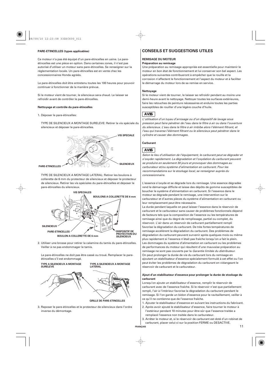 HONDA GX620 User Manual | Page 31 / 58