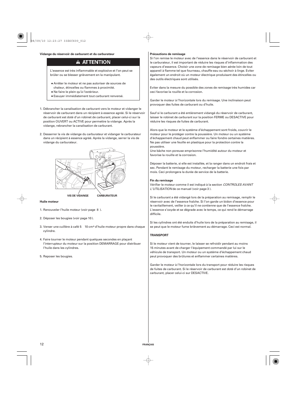 HONDA GX620 User Manual | Page 32 / 58