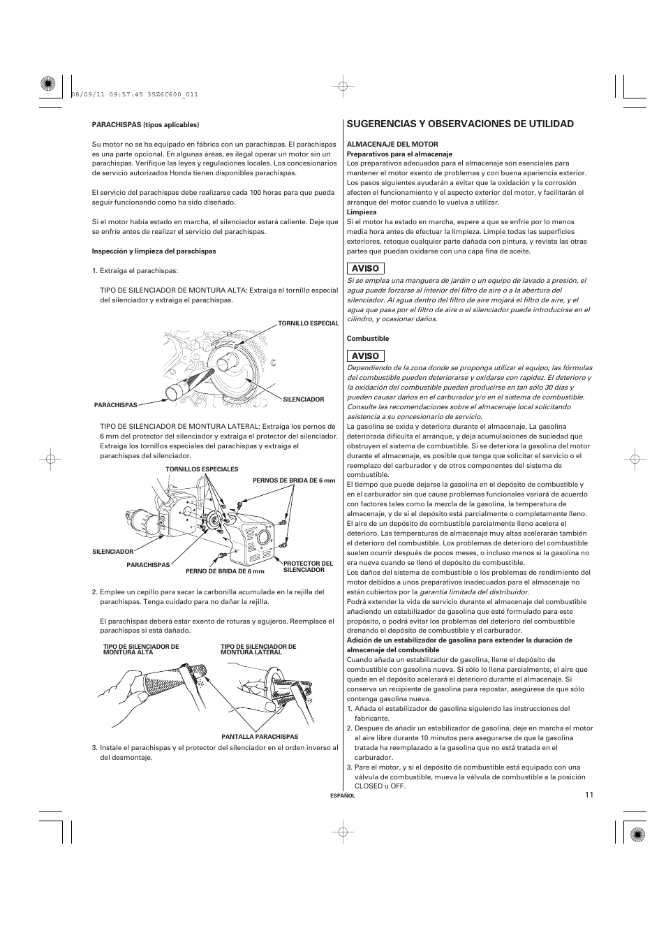 HONDA GX620 User Manual | Page 50 / 58