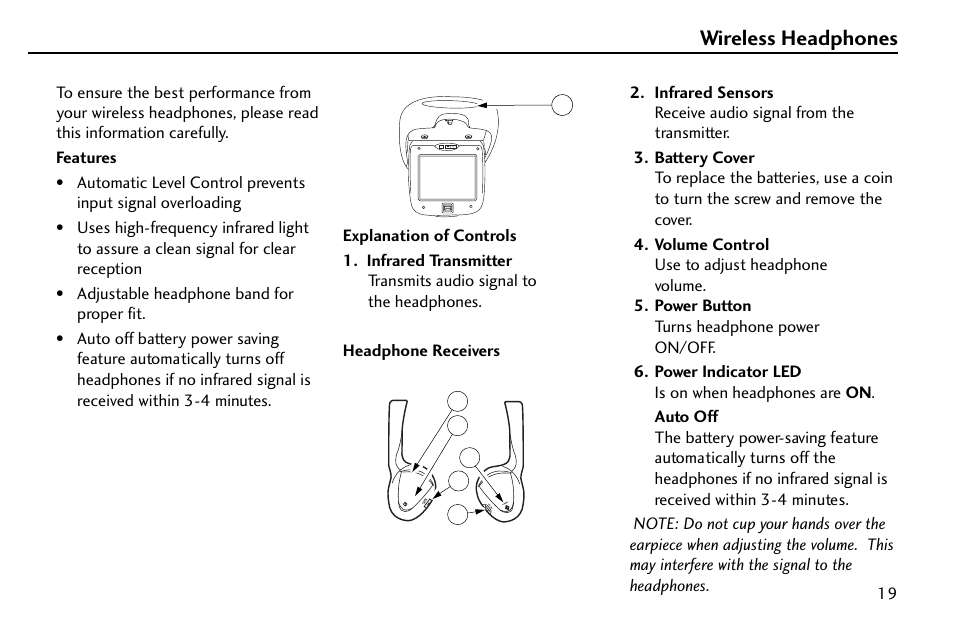 Wireless headphones | HONDA 08A23-9E1-010 User Manual | Page 20 / 31