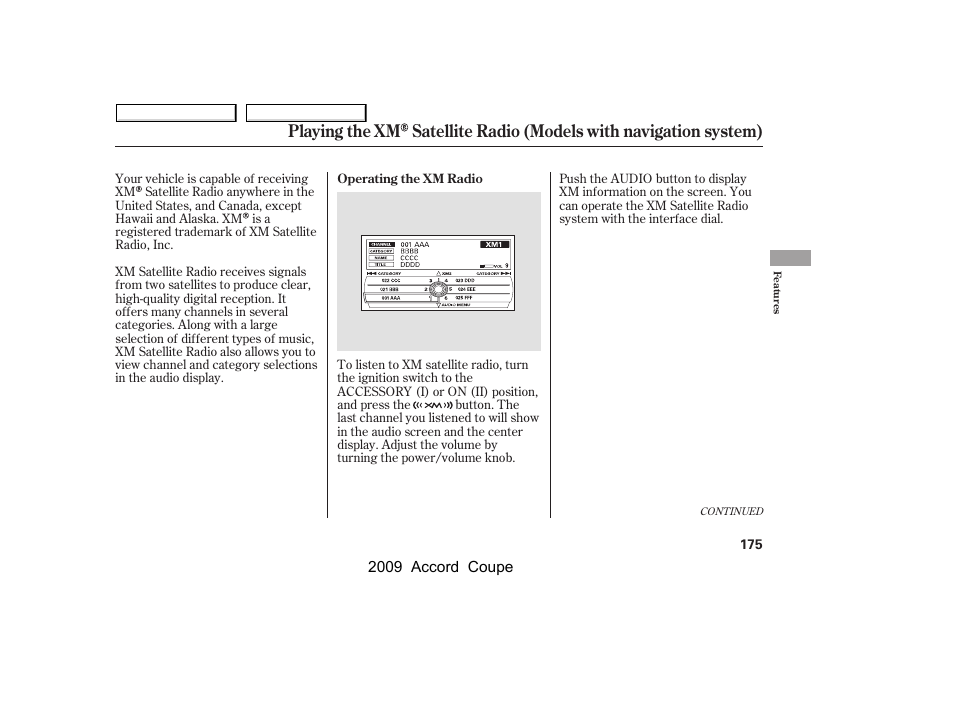 HONDA 2009 Accord Coupe User Manual | Page 178 / 412