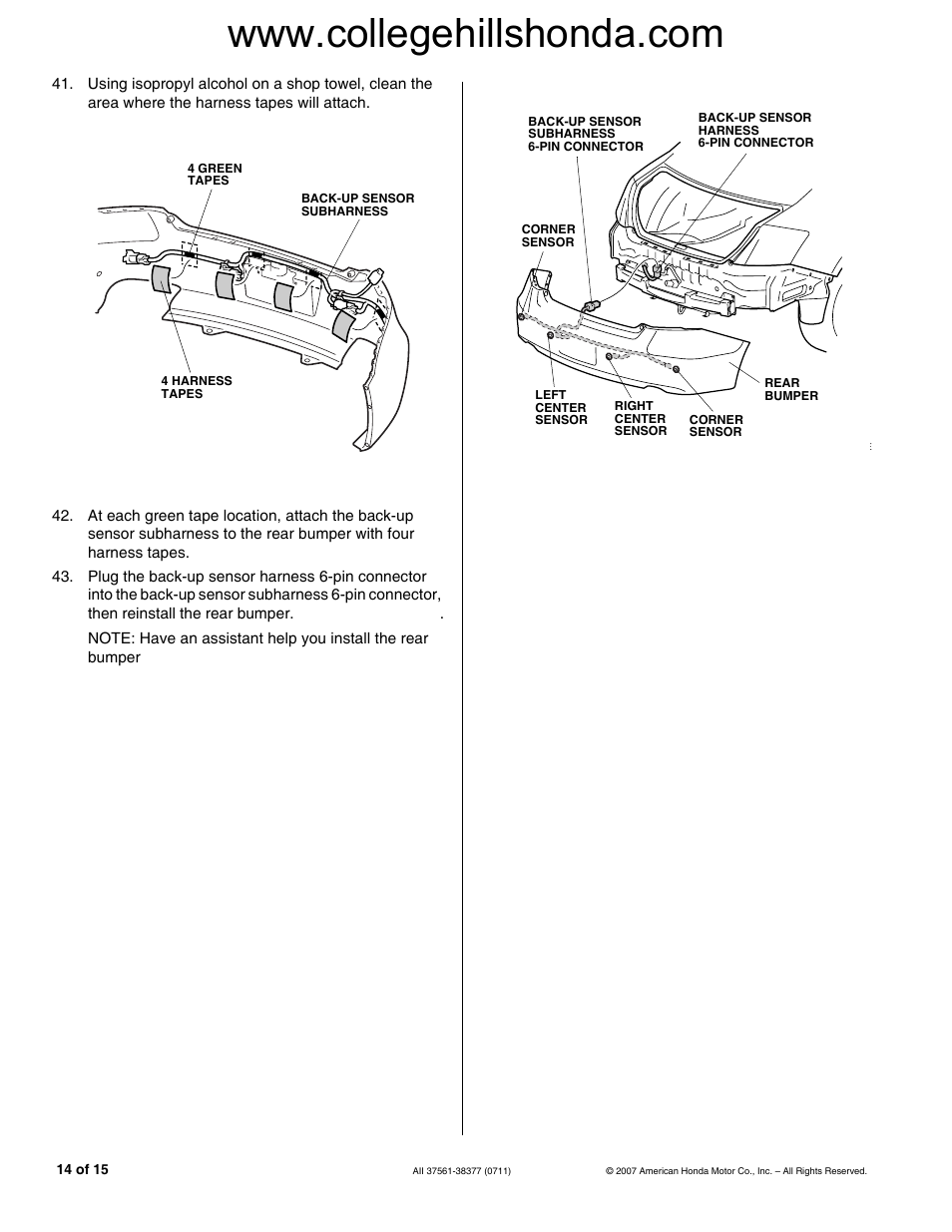 HONDA 08V67-TE0-100A User Manual | Page 14 / 15