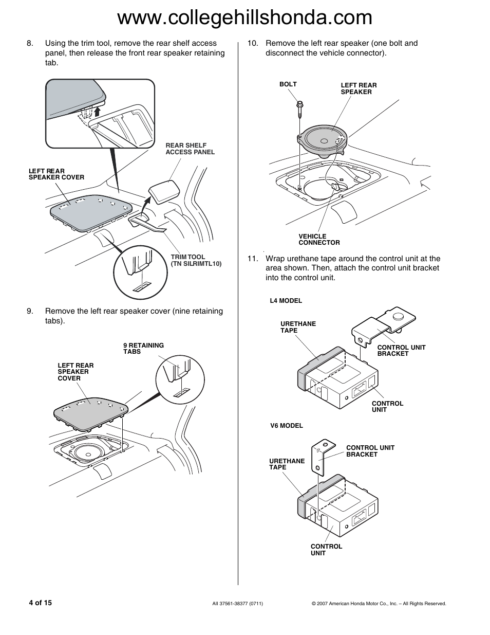 HONDA 08V67-TE0-100A User Manual | Page 4 / 15