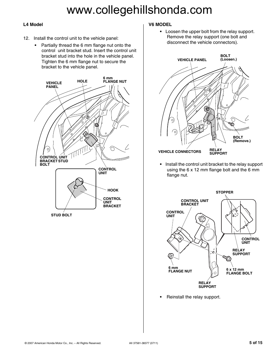 HONDA 08V67-TE0-100A User Manual | Page 5 / 15
