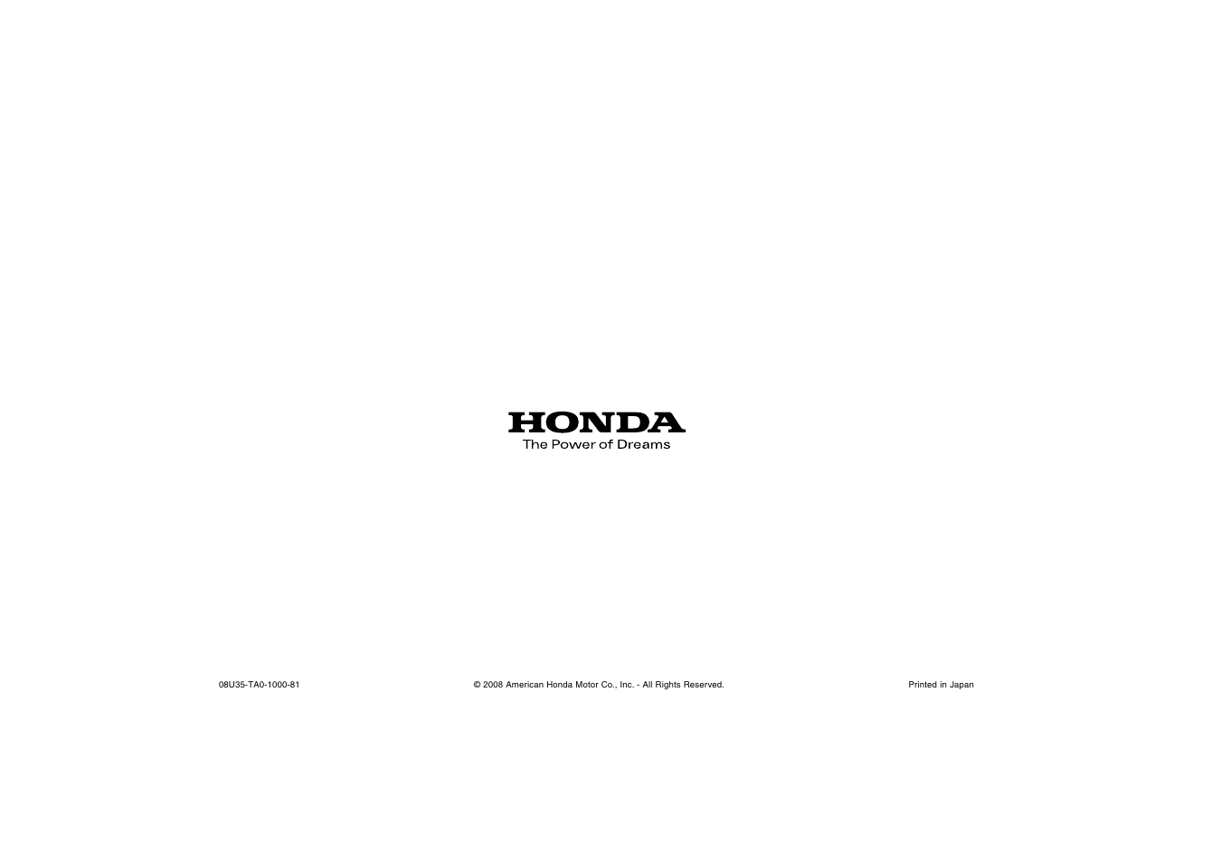 HONDA 2008 Accord Cargo Management User Manual | Page 4 / 4