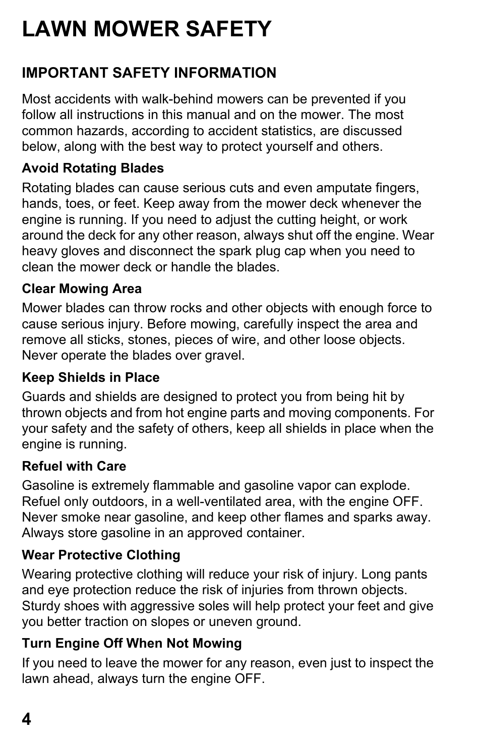 Lawn mower safety, Important safety information | HONDA HRX217TDA User Manual | Page 6 / 80