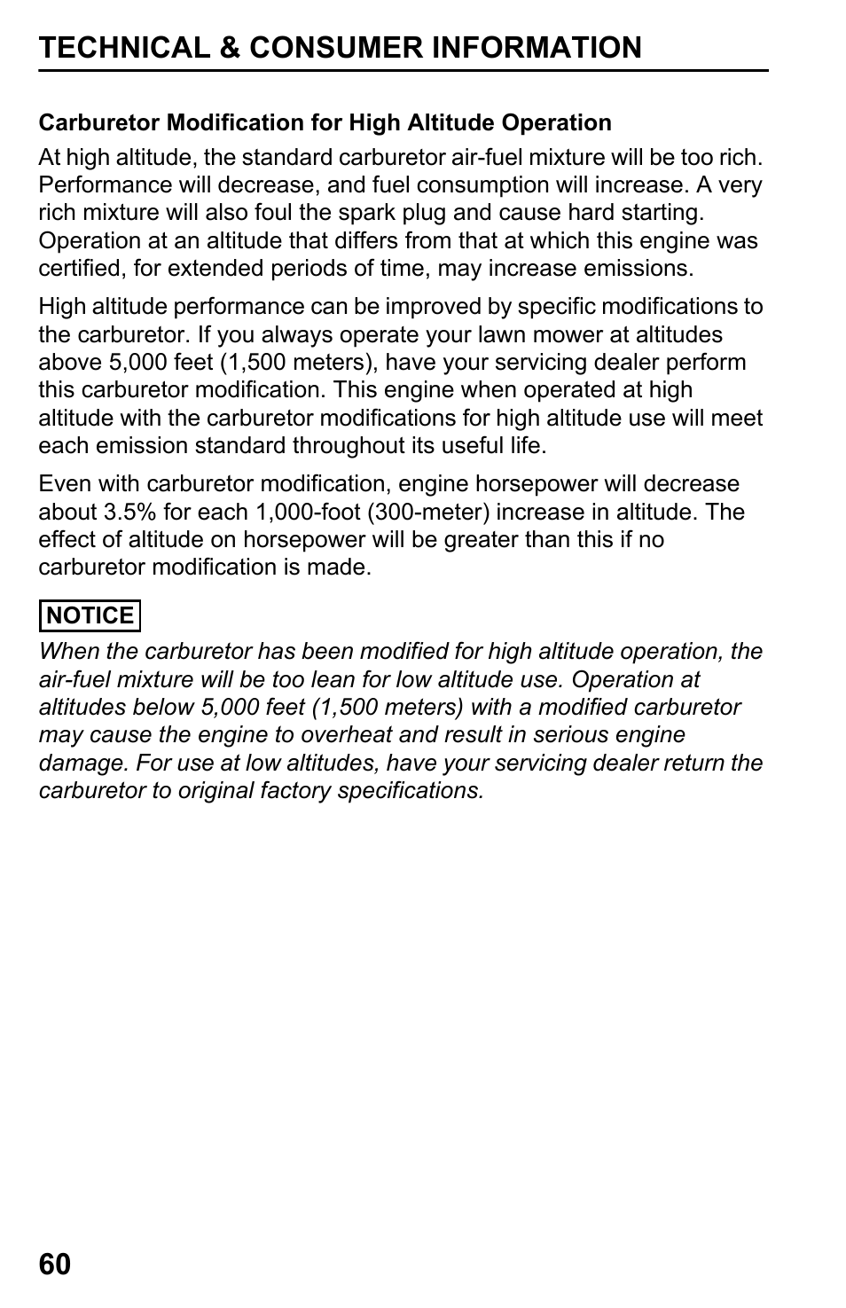 Technical & consumer information 60 | HONDA HRX217TDA User Manual | Page 62 / 80