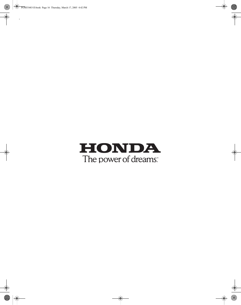 HONDA GC190 User Manual | Page 44 / 44
