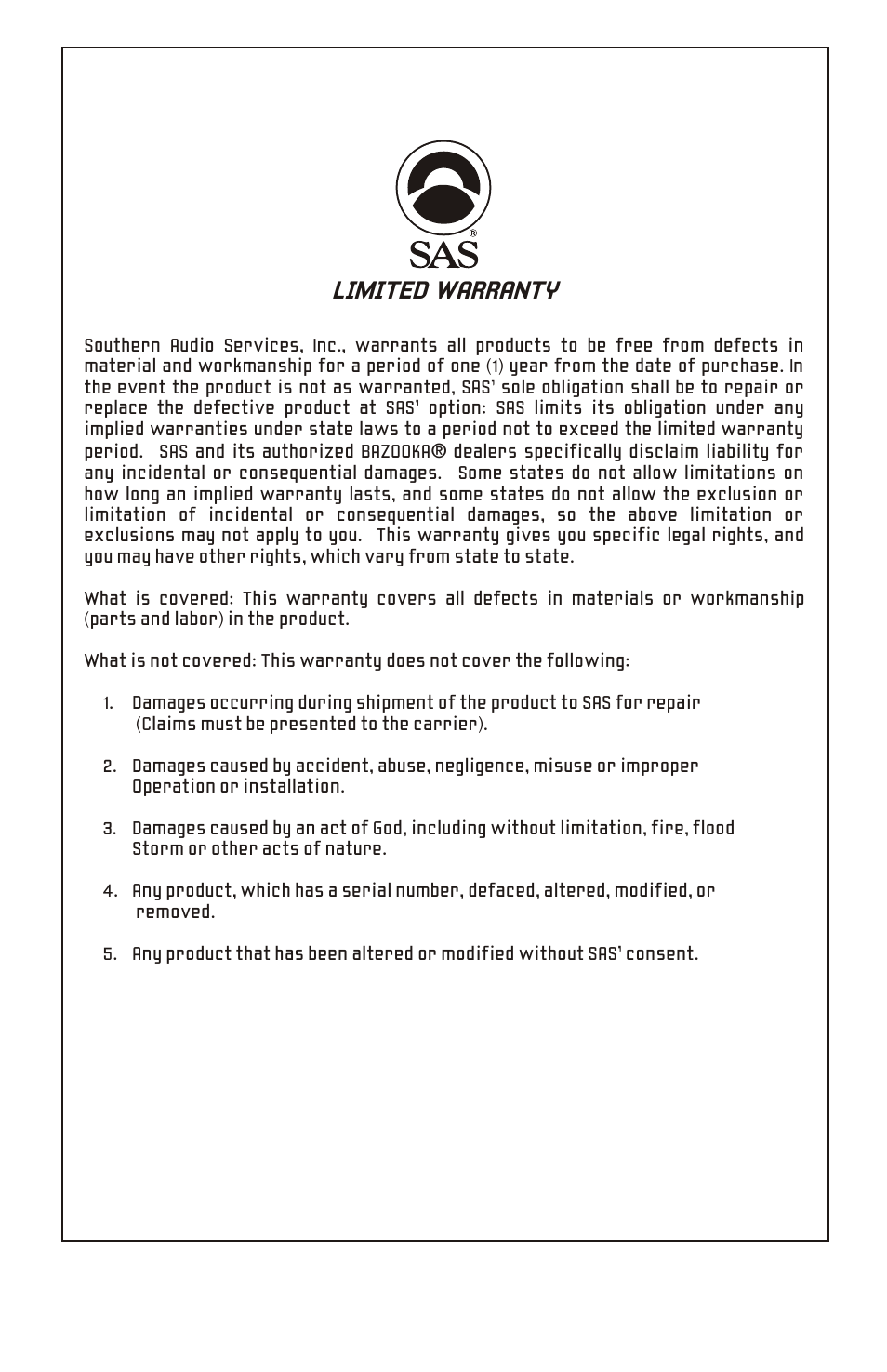 Limited warranty | HONDA GL1800 User Manual | Page 7 / 8