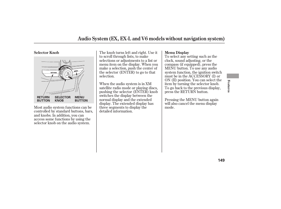 HONDA 2009 User Manual | Page 155 / 422