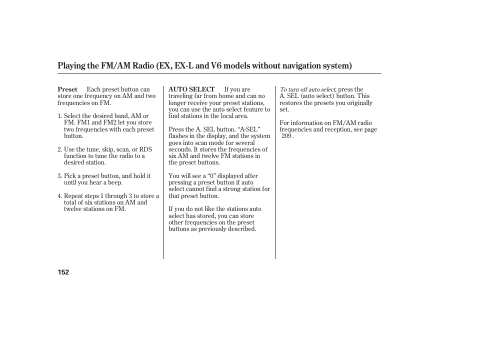 HONDA 2009 User Manual | Page 158 / 422