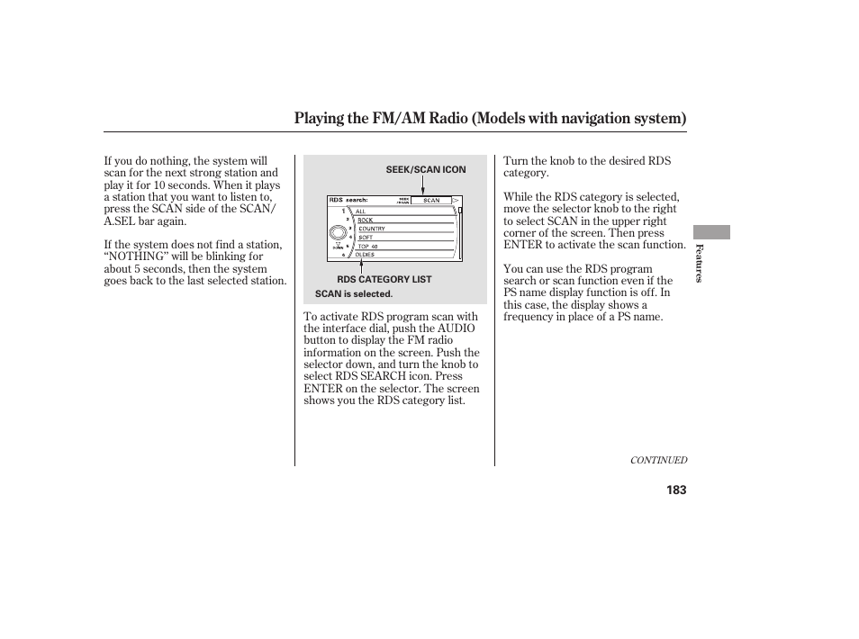 HONDA 2009 User Manual | Page 189 / 422