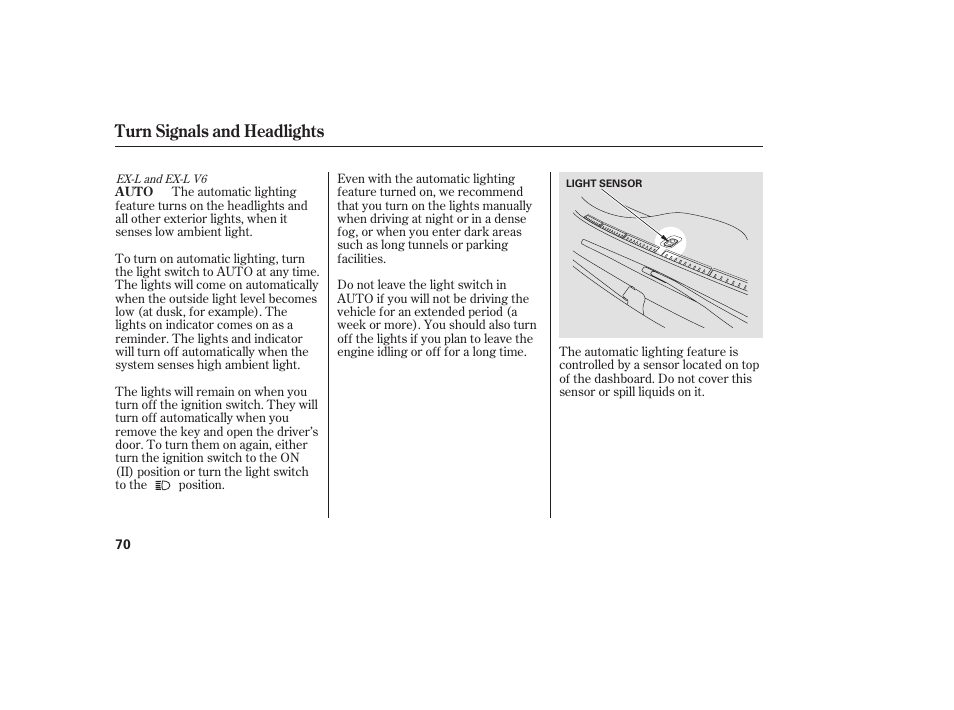 Turn signals and headlights | HONDA 2009 User Manual | Page 76 / 422