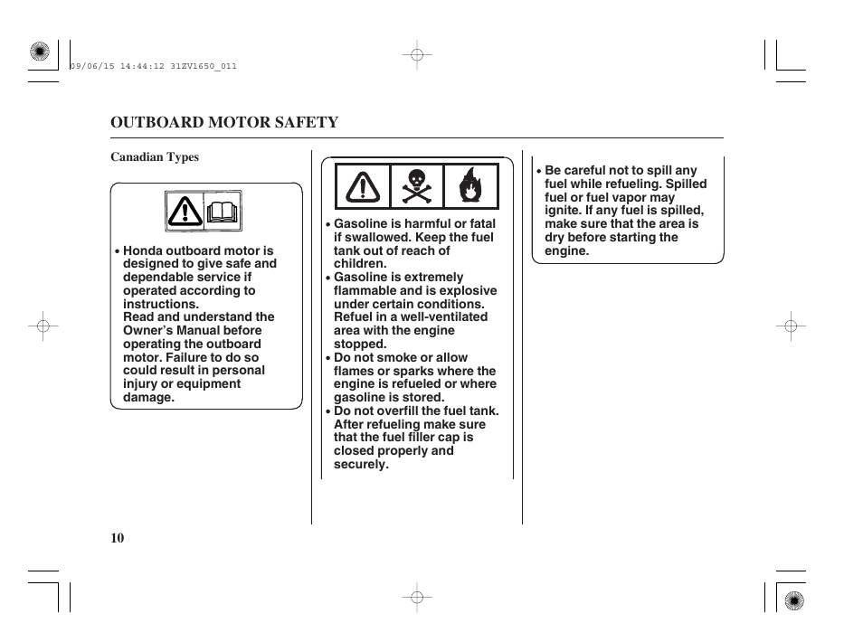 HONDA BF5A User Manual | Page 12 / 99
