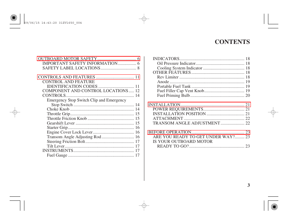 HONDA BF5A User Manual | Page 5 / 99