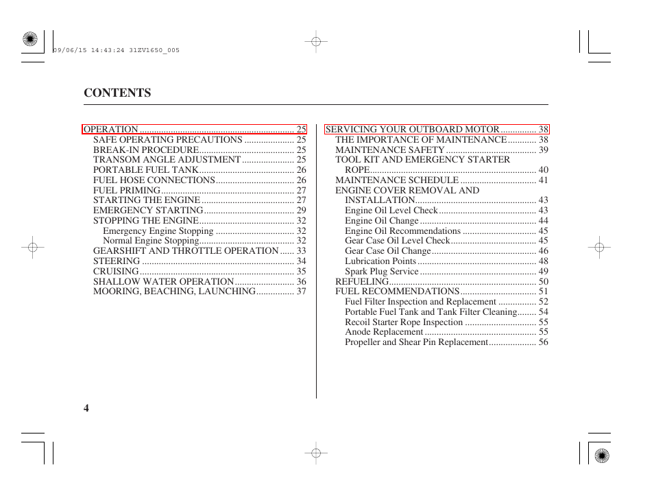 HONDA BF5A User Manual | Page 6 / 99