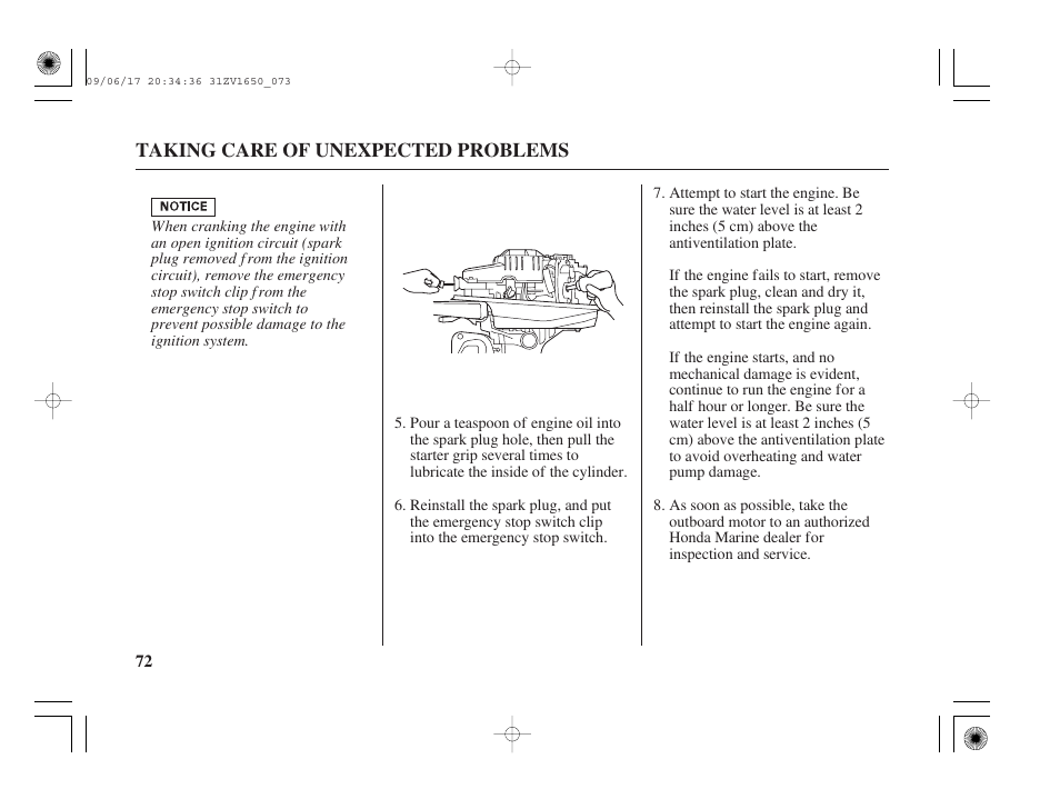 HONDA BF5A User Manual | Page 74 / 99