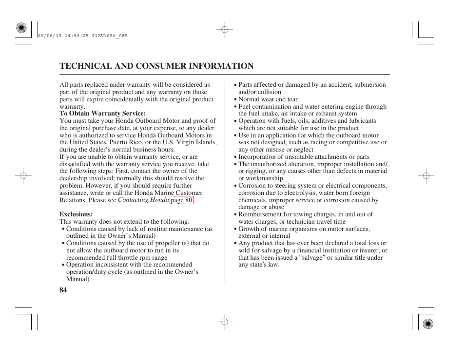 HONDA BF5A User Manual | Page 86 / 99