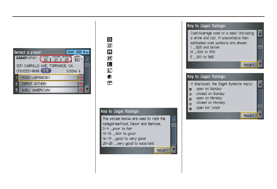 Information features | HONDA 2009 Odyssey Navigation User Manual | Page 76 / 154