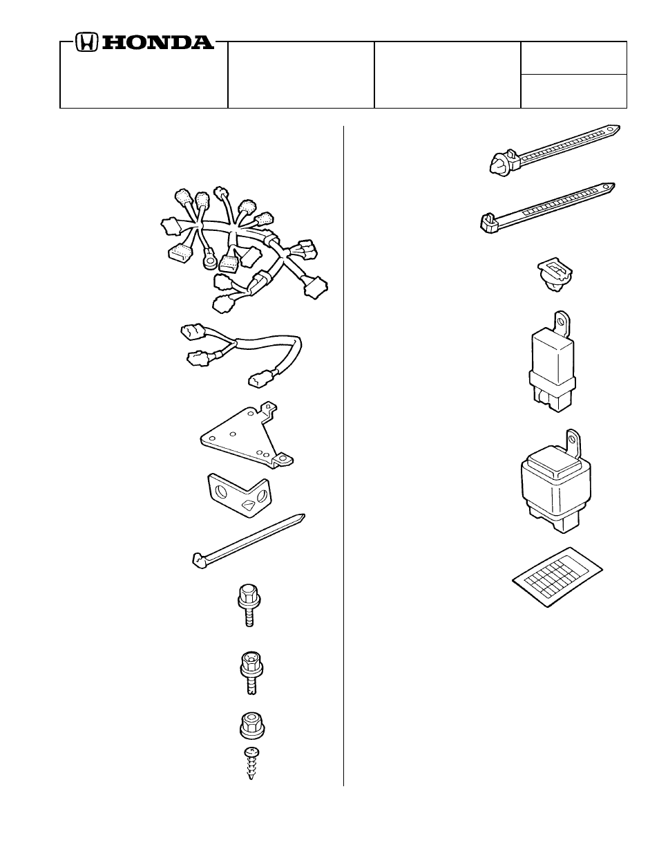 HONDA Automobile Accessories User Manual | 10 pages