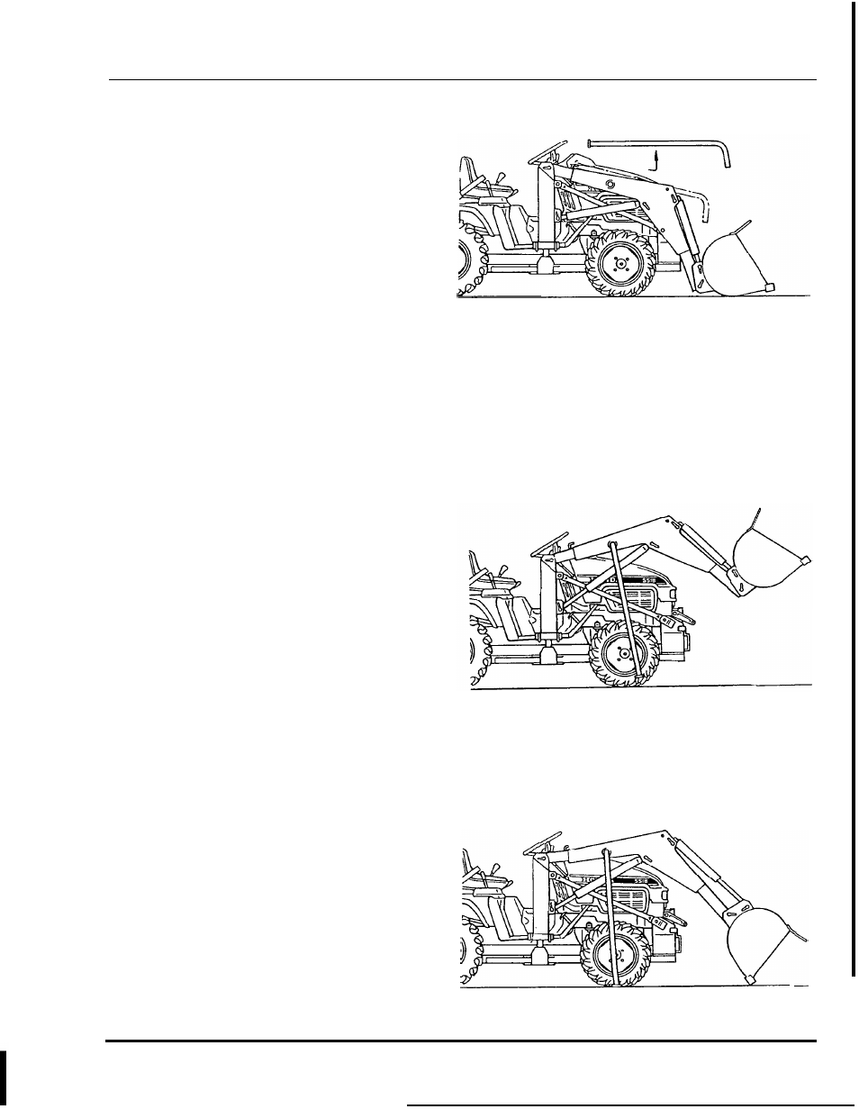 Loader removal, Tractor | HONDA FL5540K1 User Manual | Page 33 / 56
