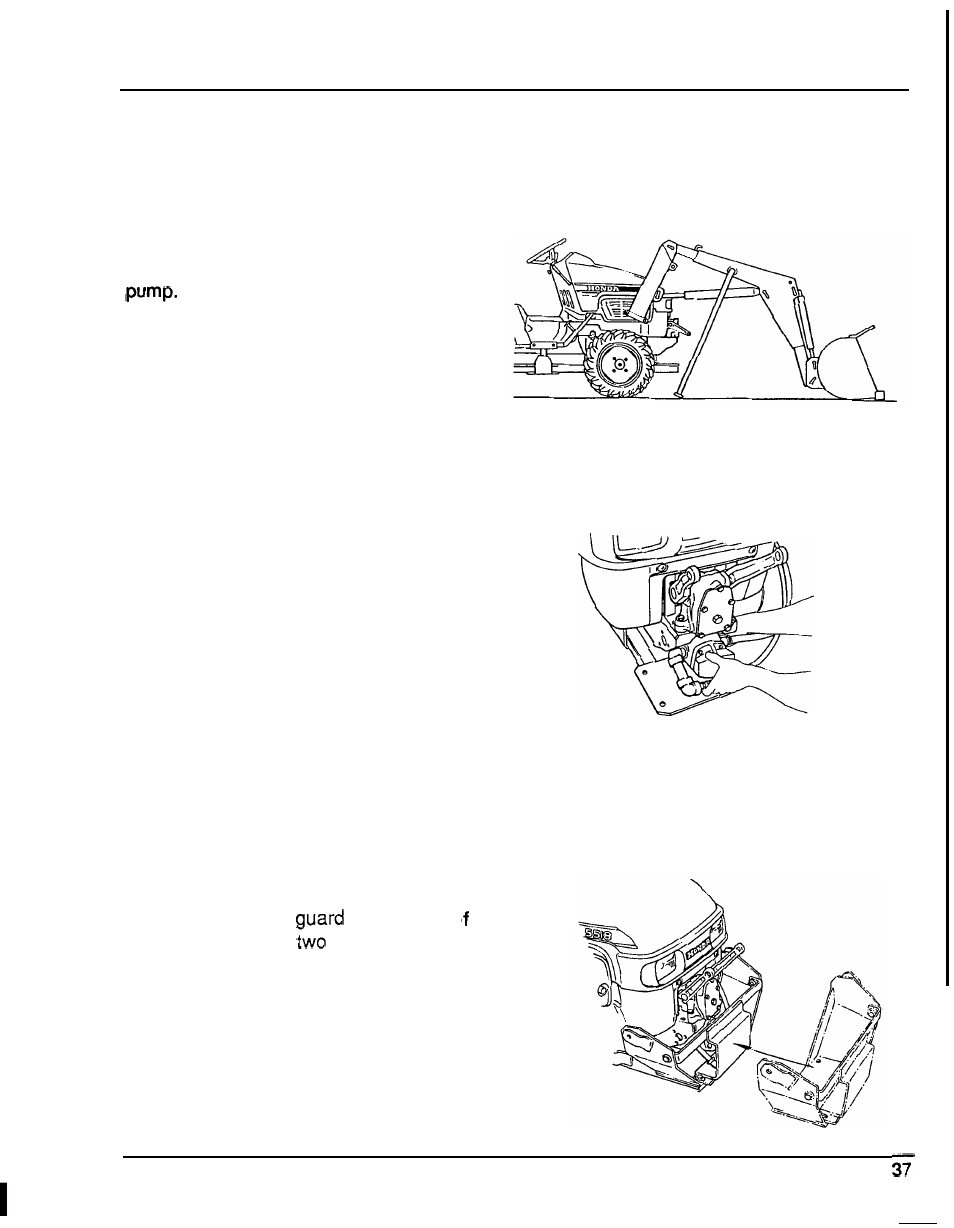 Loader installation | HONDA FL5540K1 User Manual | Page 39 / 56